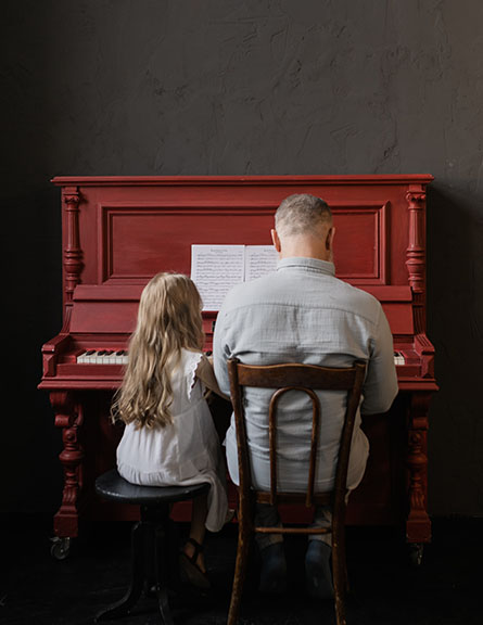 learning piano